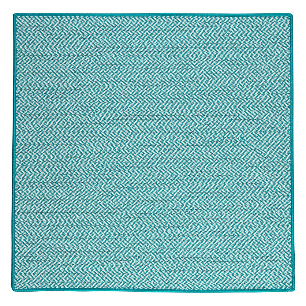 Colonial Mills OT57R120X120S Outdoor Houndstooth Tweed - Turquoise 10